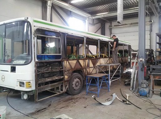 Ремонт автобусов, замена стекол, ремонт кузова стоимость ремонта и где отремонтировать - Киров